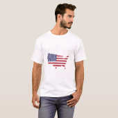 Grappige hemden - AMERIKA, F*CK YEAH! T-shirt (Voorkant volledig)