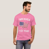 Grappige hemden - AMERIKA, F*CK YEAH! T-shirt (Voorkant volledig)