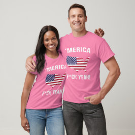 Grappige hemden - AMERIKA, F*CK YEAH! T-shirt