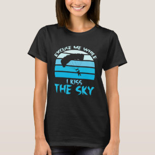 Grappige Hemel Duiken Skydiver Excuse terwijl ik d T-shirt