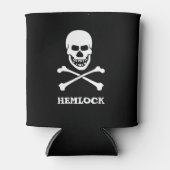 Grappige Hemlock Poison Symbool Schedel Crossbones Blikjeskoeler (Voorkant)