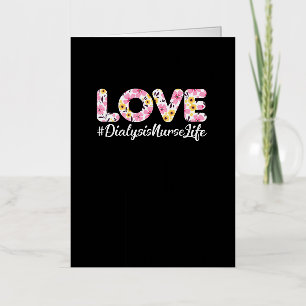 Grappige Hemodialyse Nierverpleegkundige - Liefde  Folie Wenskaart