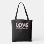 Grappige Hemodialyse Nierverpleegkundige - Liefde Tote Bag (Achterkant)