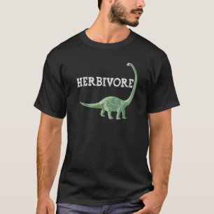 Grappige Herbivoor Dinosaurus Vegan Vegetarisch Le T-shirt