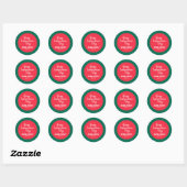 Grappige herdenkingsdagstickers ronde sticker (Vel)