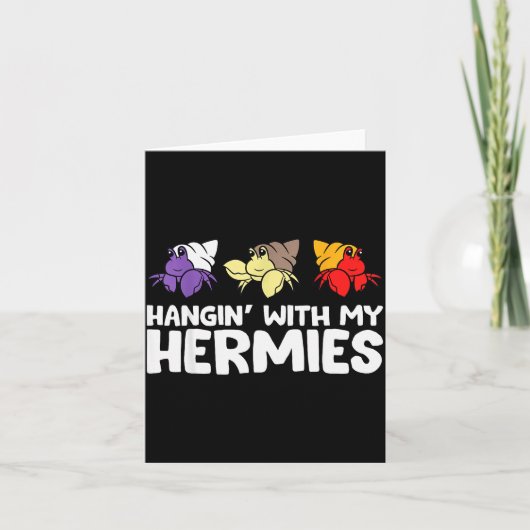 Grappige Heremietkreeften Liefhebber Heremietkreef Kaart (Voorkant)