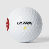 Grappige heren golfballen (Logo)