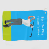 Grappige heren golfhanddoeken novelty design golfhanddoek (Horizontaal)