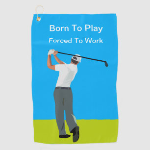 Grappige heren golfhanddoeken novelty design golfhanddoek