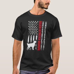 Grappige Heren Gouden Retriever Opa Hond  Vintage  T-shirt