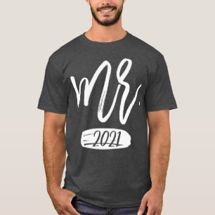 Grappige Heren Koppels Matching Mr en Mrs Est 2021 T-shirt