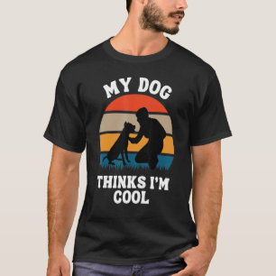 Grappige Heren Pit Bull liefhebber Mijn hond vindt T-shirt