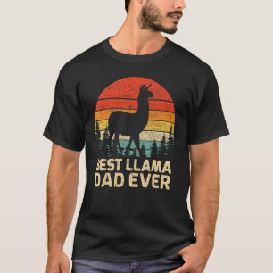 Grappige Heren Retro Vintage Beste Llama Vader Ooi T-shirt