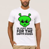 GRAPPIGE HEREN T-SHIRTS, ALIEN T-SHIRT (Voorkant)