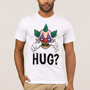 Grappige heren T-shirts, Enge Clown Knuffel T-shirt