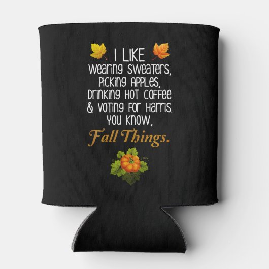 Grappige Herfst 2024 november Verkiezingen Pro-Har Blikjeskoeler (Achterkant)