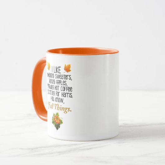 Grappige Herfst 2024 november Verkiezingen Pro-Har Mok (Voorkant links)