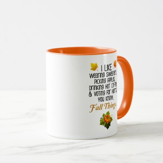 Grappige Herfst 2024 november Verkiezingen Pro-Har Mok (Voorkant rechts)