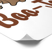 Grappige Herfst Halloween Ghost Boujee Boo-jee Spo Poster (Hoek)