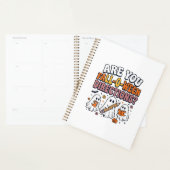 Grappige Herfst Halloween Leraar Geest Richtingen Planner (Display)