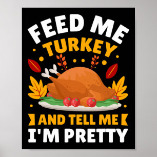 Grappige herfst Herfst Turkije Thanksgiving quotes Poster