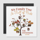 Grappige Herfst Photo Family Tree is vol met noten (Voorkant / Achterkant)