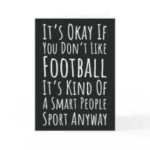 Grappige herfst wenskaarten voor American Football