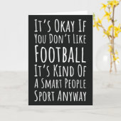 Grappige Herfst Wenskaarten voor Football fans spe Kaart (Gele Bloem)