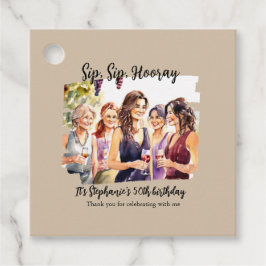 Grappige Herfst wijnproeverij 50ste verjaardag van Bedankjes Labels