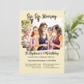 Grappige Herfst wijnproeverij 50ste verjaardag van Kaart (Staand voorkant)