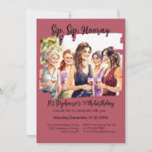 Grappige Herfst wijnproeverij 50ste verjaardag van Kaart (Voorkant)