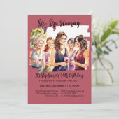 Grappige Herfst wijnproeverij 50ste verjaardag van Kaart (Staand voorkant)