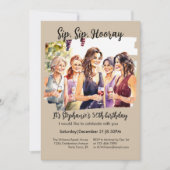 Grappige Herfst wijnproeverij 50ste verjaardag van Kaart (Voorkant)