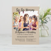 Grappige Herfst wijnproeverij 50ste verjaardag van Kaart (Staand voorkant)