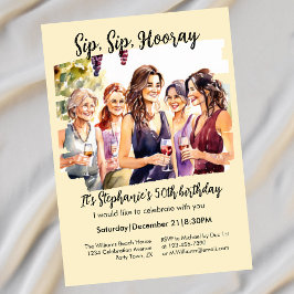 Grappige Herfst wijnproeverij 50ste verjaardag van Kaart