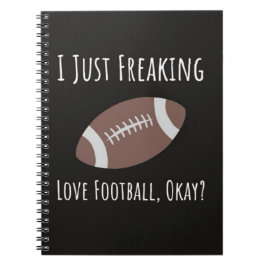 Grappige herfstfeesten voor Football-Cadeaus Notitieboek