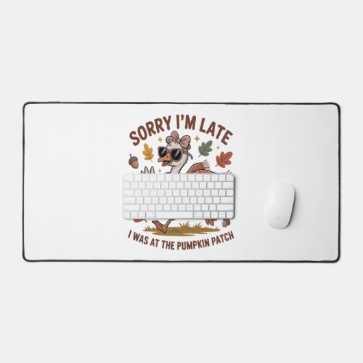 Grappige herfstgans bureaumat (Keyboard & Muis)
