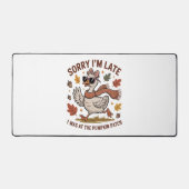 Grappige herfstgans bureaumat (Voorkant)