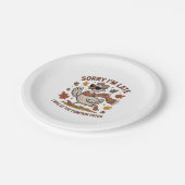 Grappige herfstgans papieren bordje (Gekanteld)