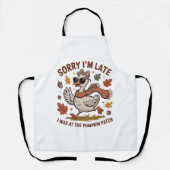 Grappige herfstgans schort (Voorkant)