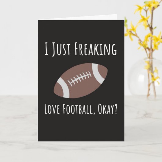 Grappige herfstvoetbalkaarten voor geliefde speler kaart (Gele Bloem)