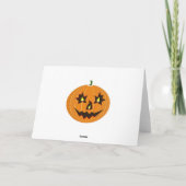 Grappige herinnering pompoen Halloween Kaart (Achterkant)