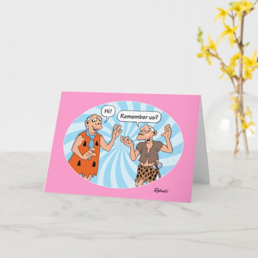 Grappige herinneringen verjaardag kaart (Gele Bloem)