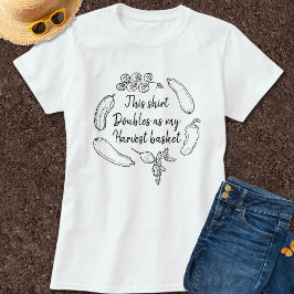 Grappige Herkenbare Tuin Humor Groente Oogst Doodl T-shirt