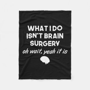 Grappige hersenchirurg Neurochirurg Verjaardagscad Fleece Deken