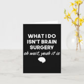 Grappige hersenchirurg Neurochirurg Verjaardagscad Kaart (Gele Bloem)