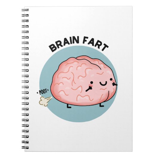 Grappige hersenwind anatomie grap notitieboek (Voorkant)