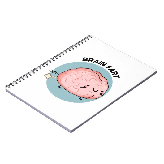 Grappige hersenwind pun voor anatomie  notitieboek (Linkerzijde)