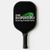 Grappige Herstellende Pickleball Verslaafde Paddle (Voorkant)