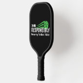 Grappige Herstellende Pickleball Verslaafde Paddle (Links)
